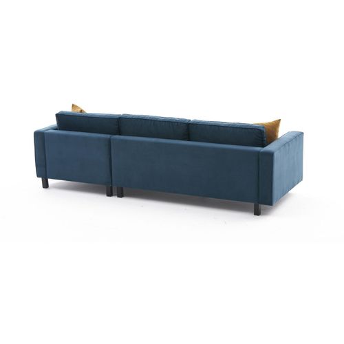 Kutna Sofa Kale Velvet Desno - Uljno Zelena slika 6