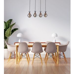 Elegantni Luster AV-1766-4Y-BSY u Crno-Brončanoj Boji