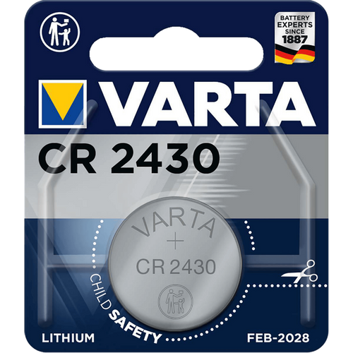 Varta Baterija litijska, CR2430, 3 V, dugmasta, blister 1 kom slika 1