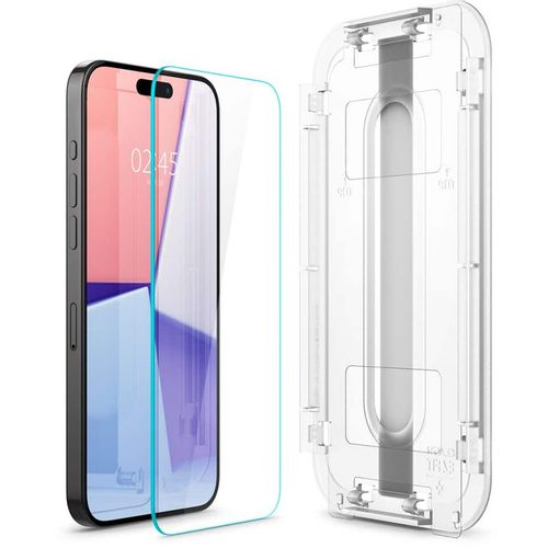 SPIGEN GLAS.TR EZ FIT Kaljeno staklo za iPhone 15 Pro Max prozirno slika 4