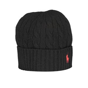 RALPH LAUREN BLACK MEN'S BEANIE