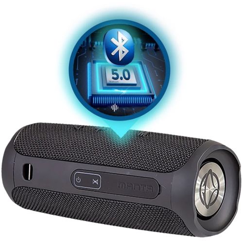 MANTA zvučnik Bluetooth, 10W RMS, FM radio, Handsfree, baterija, crni SPK130GO slika 3