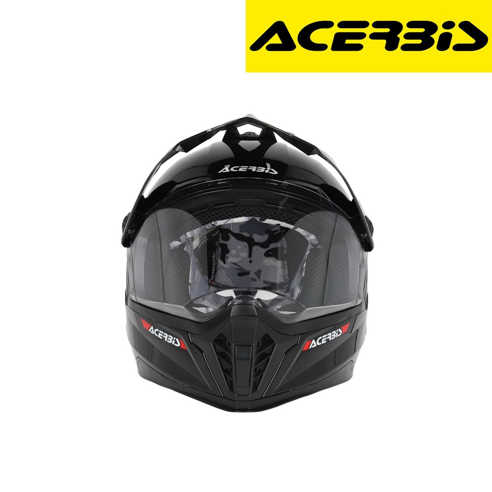Dječija zatvorena - full face off road kaciga za motor Acerbis Rider Junior - Crna T58 slika 2