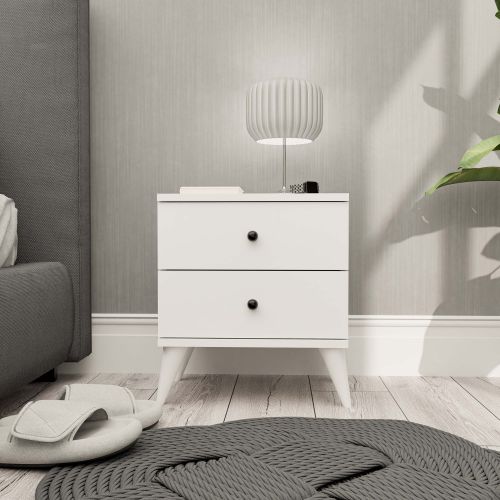 Mona 3720 White Nightstand slika 2