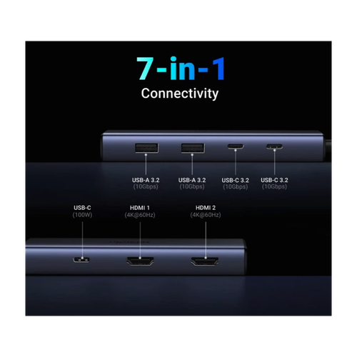 Ugreen 6in1 USB-C 100W PD Docking Station slika 6