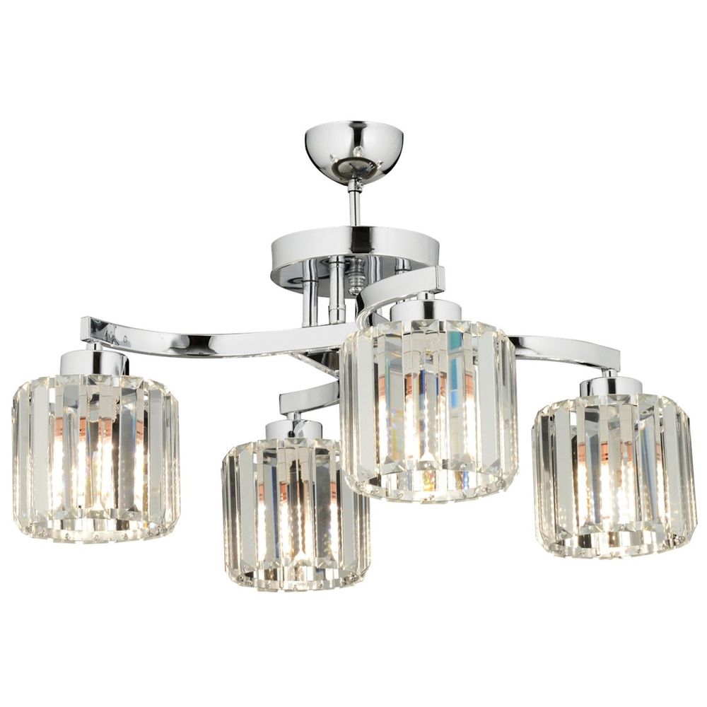 AV-65229-4K Kromirani Luster sa Kristalnim Kapama slika 1