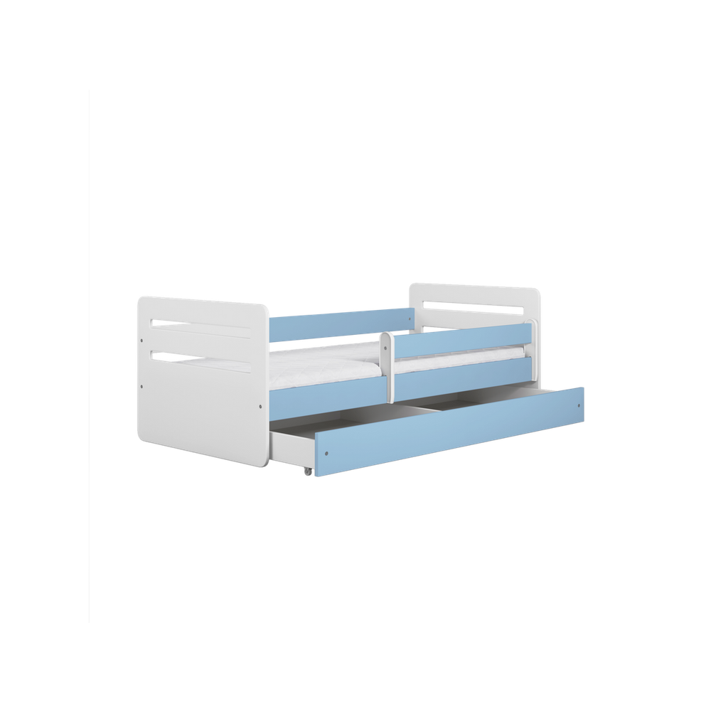 Drveni dječji krevet Tomi sa ladicom - 180x80cm - Plavi slika 3