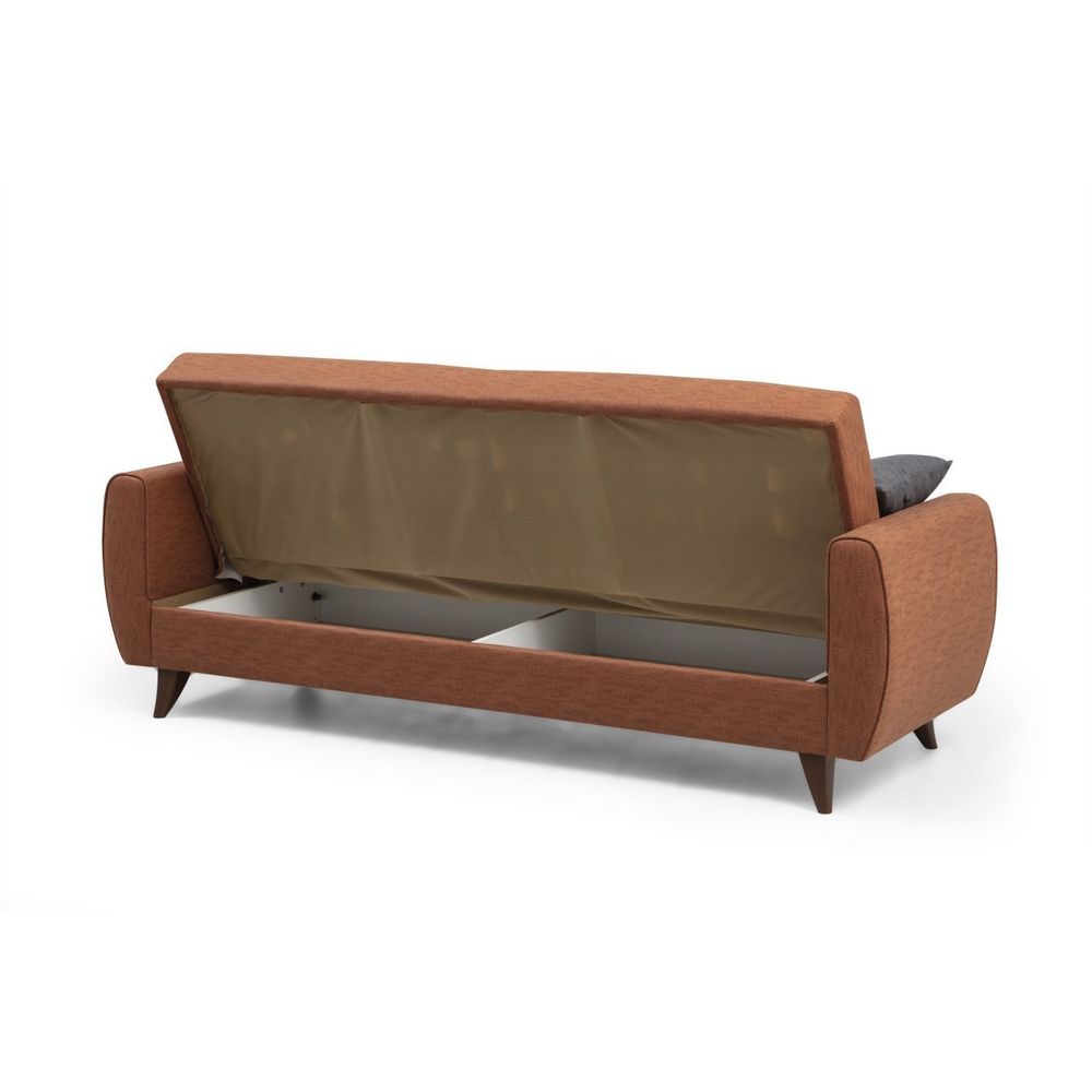 Alkon - Sofa na Razvlačenje u Crvenoj Boji sa 3 Mjesta slika 6