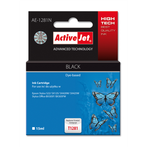 ActiveJet crna tinta za Epson T1281 slika 1