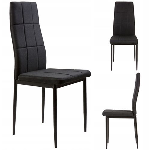 ModernHome set stolica za blagovaonicu DC860-4 crni slika 1