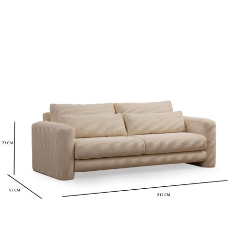 Atelier Del Sofa Trosjed, Lily Beige - 3 slika 5