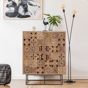 Quantum Solo - Retro Atlantic Pine Black Višenamjenski Kabinet