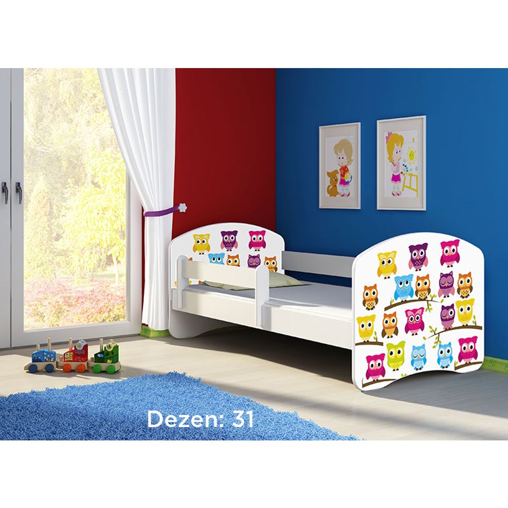 ACMA Dječiji krevet Acma II White - 160x80cm - Dezen 31 slika 2