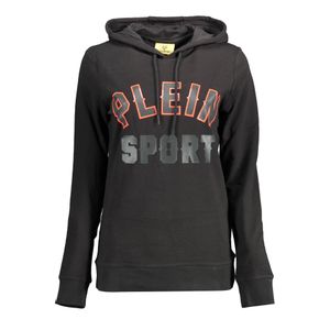 PLEIN SPORT SWEATSHIRT WITHOUT ZIP WOMAN BLACK