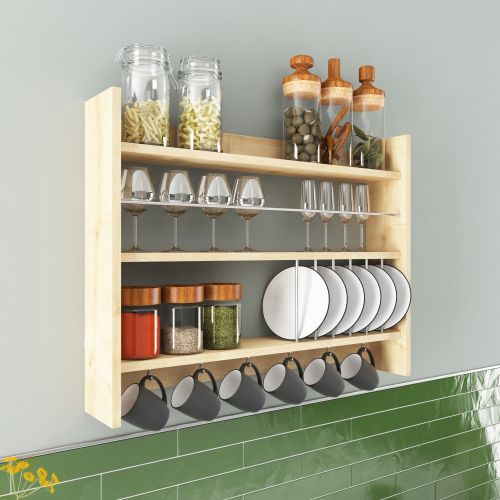 Kolin - Oak Oak Kitchen Shelf slika 1