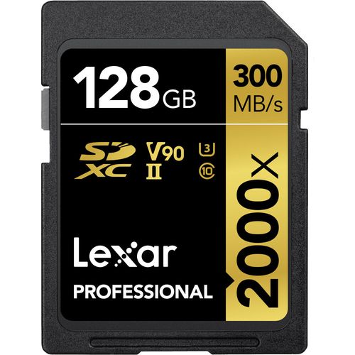 Lexar SD 128GB 2000x SDHC UHS-II card, 300MB/sread 260MB/s write C10 V90 U3 slika 6