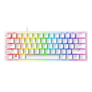 Razer Huntsman Mini Mercury Edition 60% Opto-Gaming Keyboard (Clicky Purple Switch)