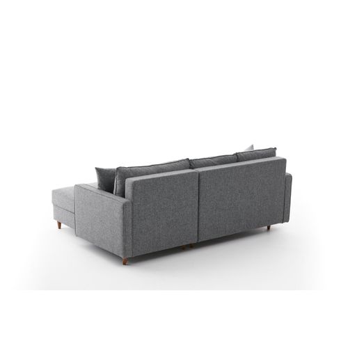 Atelier Del Sofa Kutna garnitura, Sivo, Eva Right - Grey slika 10