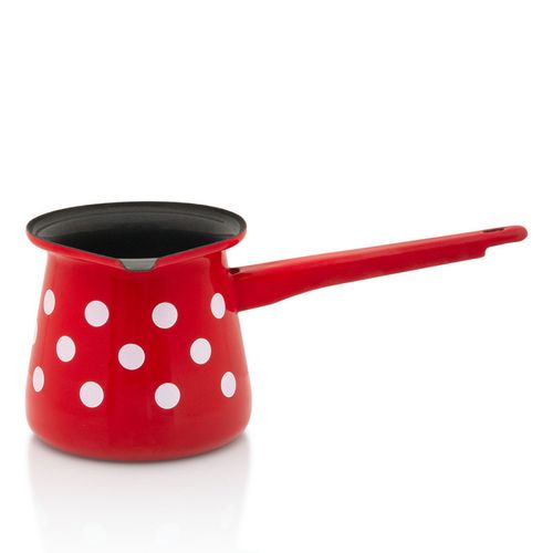 Metalac džezva s kljunom red dots 11cm / 0,70lit. slika 1