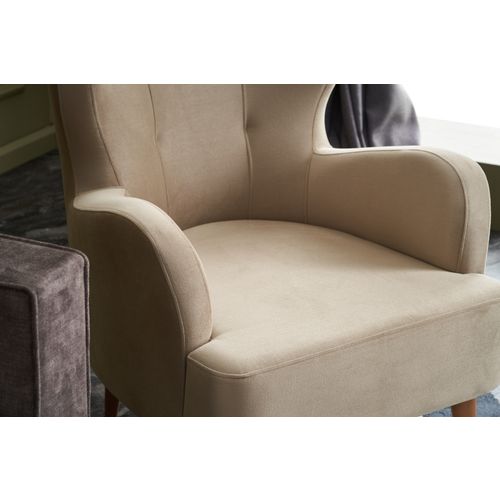 Karina - Cream Cream Wing Chair slika 3