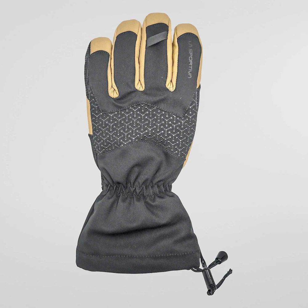 La Sportiva Rukavice za skijanje Alpine Guide Leather, Black/Cedar slika 2