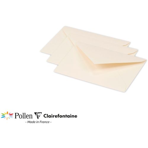 Clairefontaine kuverte Pollen 75x100mm 120gr cream 1/20 slika 1