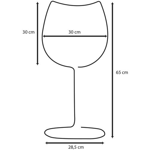 Opviq dekorativna zidna led svjetiljka, Wine Glass - Medium - White slika 8