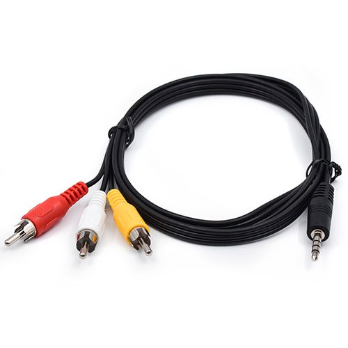 Aux kabl AV 3.5mm M. na 3RCA M 1m slika 3