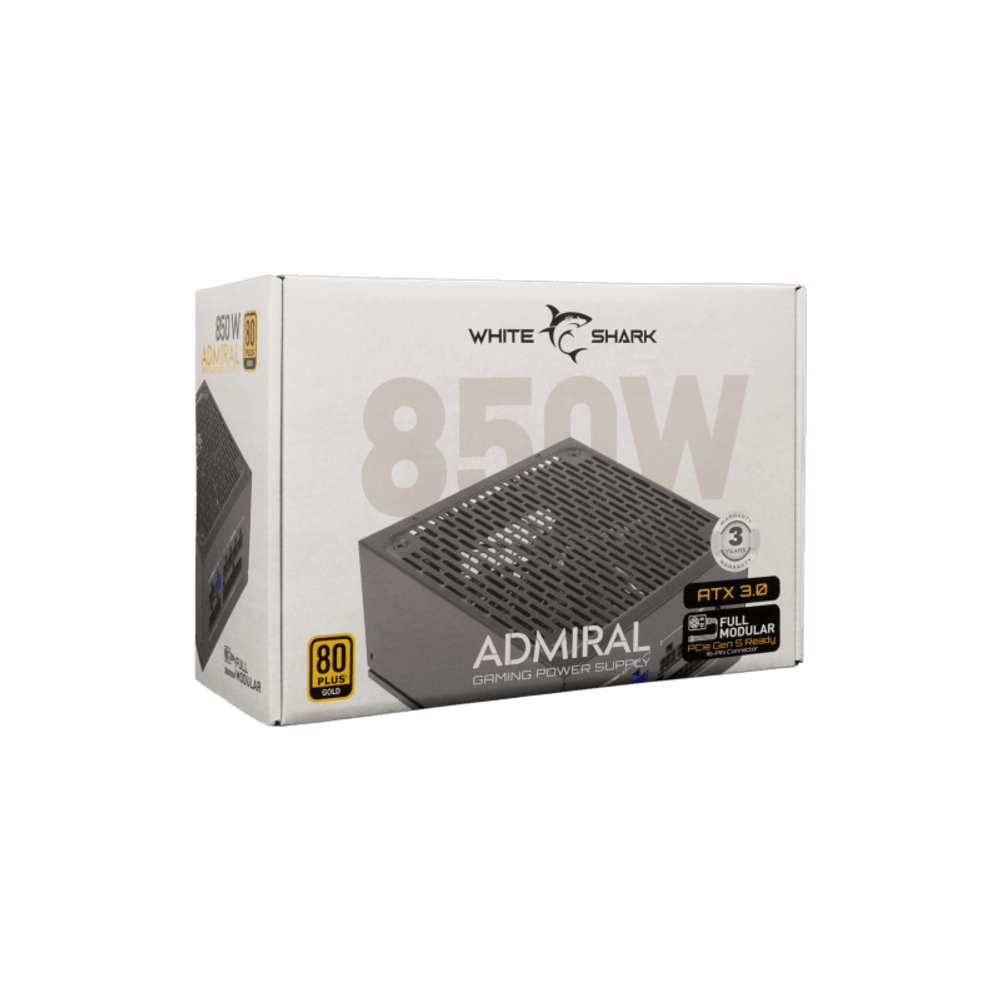 WHITE SHARK Napajanje GPSU-850W ADMIRAL 850W 80+ GOLD Full Modular slika 3