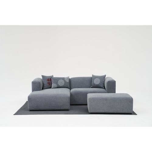 Linden Mini Left - Grey Grey Corner Sofa slika 2