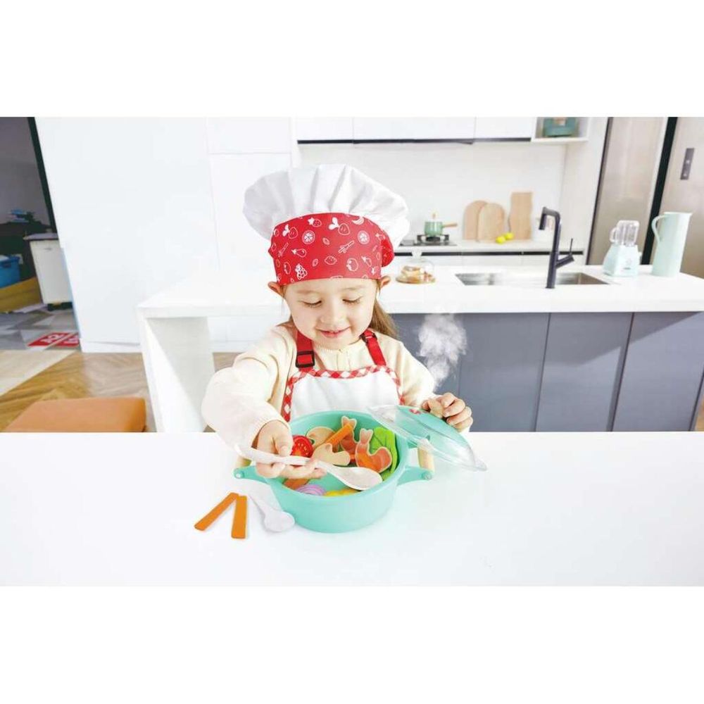 Hape Set za kuhanje sa efektom pare Littlechef C&S Playset E3187  slika 4