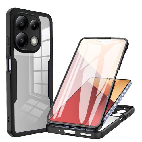 Techsuit – ColorVerse 360 ​​Series obostrana zaštitna maska za Xiaomi Redmi Note 13 5G – crna slika 1