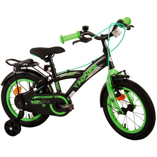 Dječji bicikl s dvije ručne kočnice Volare Thombike 14" crno-zeleni slika 3