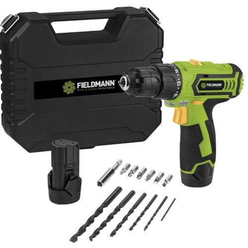 Fieldmann FDV 10252-A Akumulatorska bušilica 12V + pribor (13 delova) slika 1