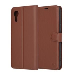 Techsuit – Leather Folio preklopna wallet maska za Samsung Galaxy Xcover7 – smeđa