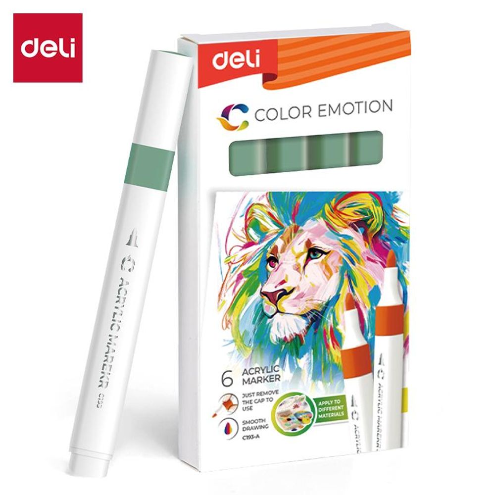 AKRILNI MARKER DELI BLEDO ZELENI COLOR EMOTION EC193A-Pale Green 132 slika 1