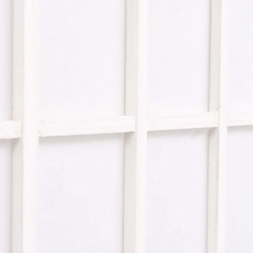 Sklopiva sobna pregrada sa 6 panela u japanskom stilu 240x170 cm bijela slika 29