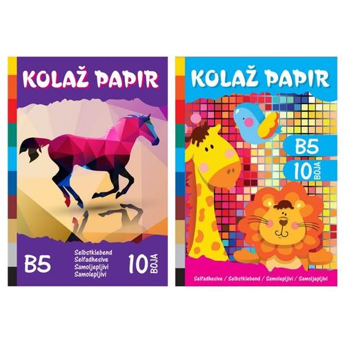 Spirit of Lifestyle Kolaž papir B5 samoljepivi 10 listova slika 1