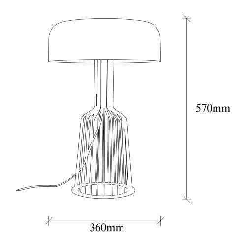 Fellini - MR-123 BlackGold Table Lamp slika 5