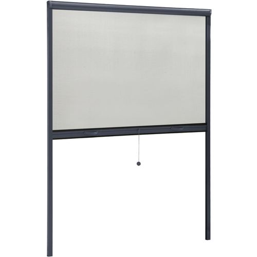 Zaslon protiv insekata za prozore antracit 130 x 170 cm slika 10