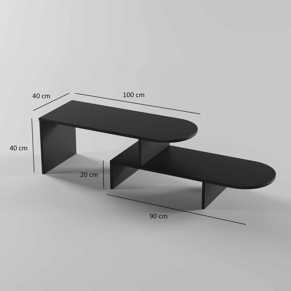 Kafa stol Puzzle – crna boja slika 6