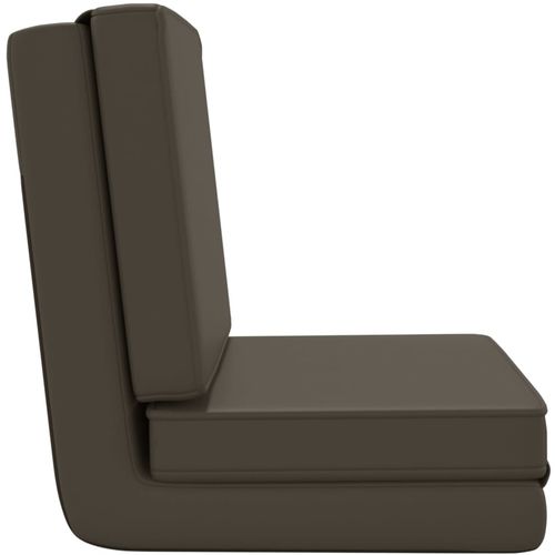 Sklopiva podna stolica od umjetne kože antracit slika 13
