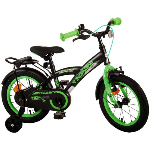 Volare dječji bicikl Thombike 14" crno-zeleni slika 3
