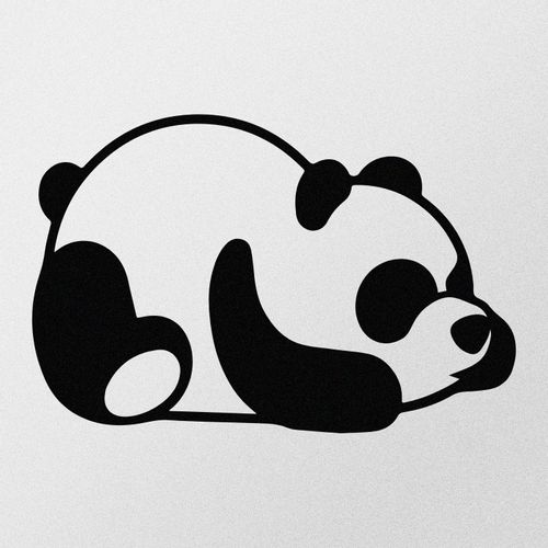 Wallity Metalna zidna dekoracija Panda Metal Decor slika 4