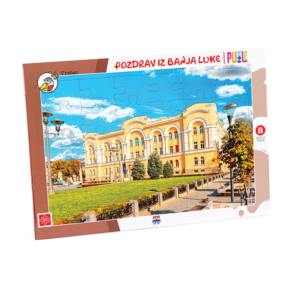 Vrabac Puzzle gradovi 30, Pozdrav iz Banja Luke slika 1