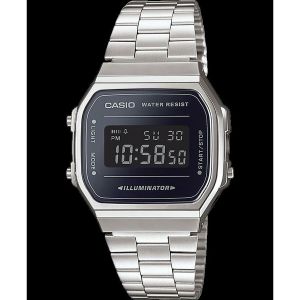 Muški sat Casio A168WEM-1EF Crna Srebrna