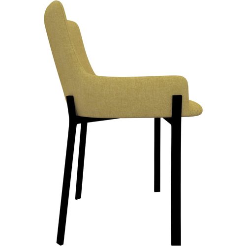 Blagovaonske stolice od tkanine 6 kom žute slika 18