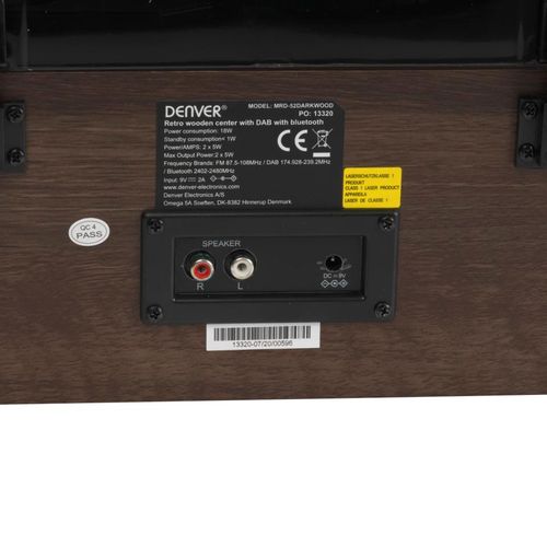 Denver MRD-52 Dark Wood Gramofon slika 4