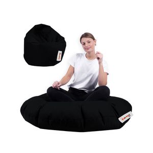 Iyzi 100 Cushion Pouf - Black Black Garden Bean Bag