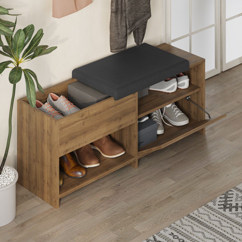 Filux Bench - Moderna klupa sa prostorom za obuću slika 3
